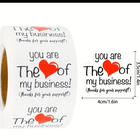 Other - NWT - 500ct. "YOU ARE THE ❤️ OF MY BUSINESS!" Bonus 3 10x13 Polymailers